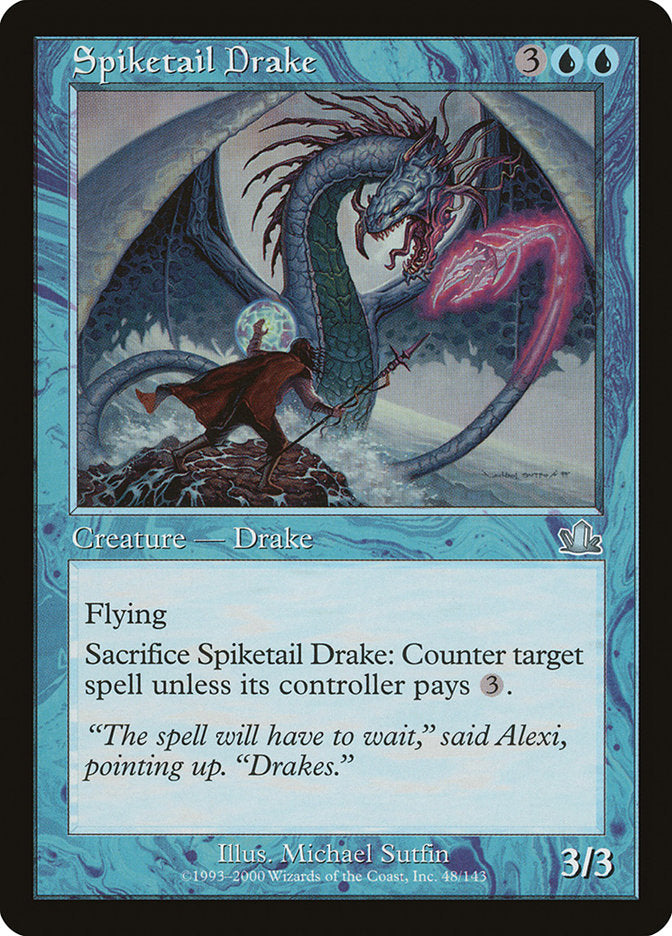 Spiketail Drake [Prophecy] MTG Single Magic: The Gathering    | Red Claw Gaming