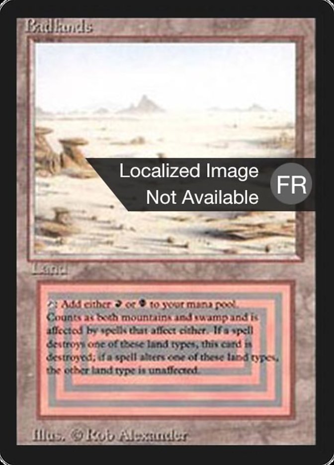 Badlands [Foreign Black Border] MTG Single Magic: The Gathering    | Red Claw Gaming