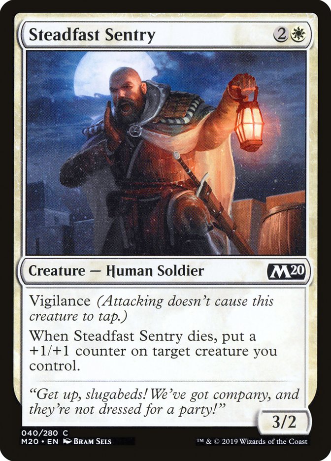 Steadfast Sentry [Core Set 2020] MTG Single Magic: The Gathering    | Red Claw Gaming