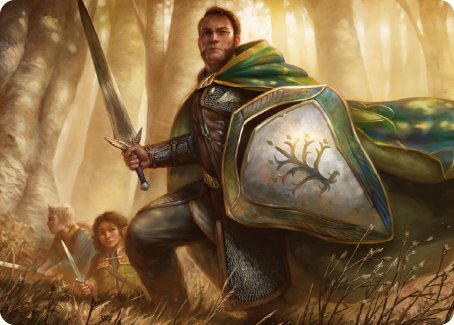 Boromir, Warden of the Tower Art Card [The Lord of the Rings: Tales of Middle-earth Art Series] MTG Single Magic: The Gathering    | Red Claw Gaming