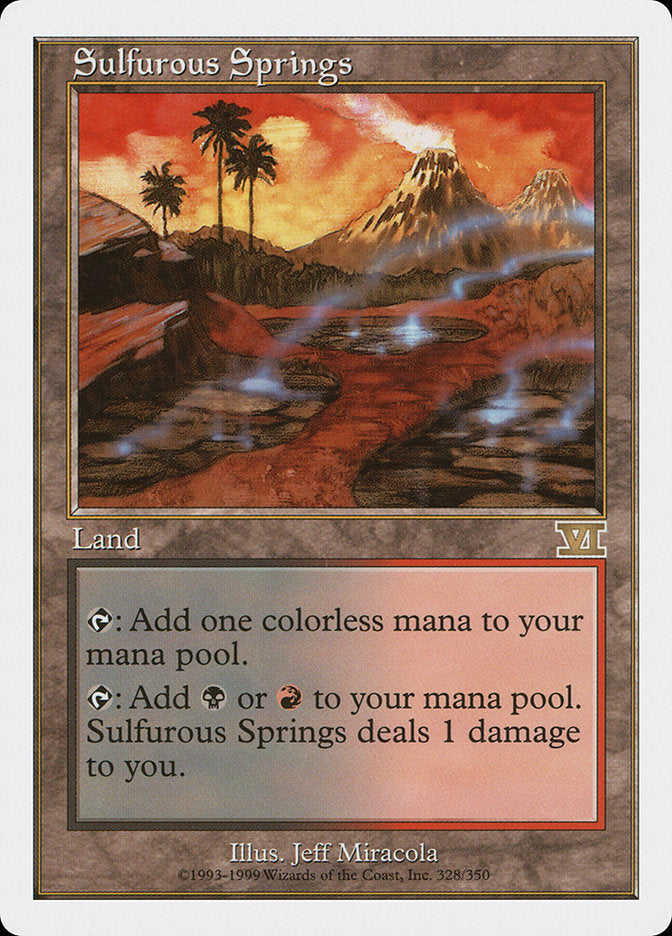 Sulfurous Springs [Classic Sixth Edition] MTG Single Magic: The Gathering    | Red Claw Gaming