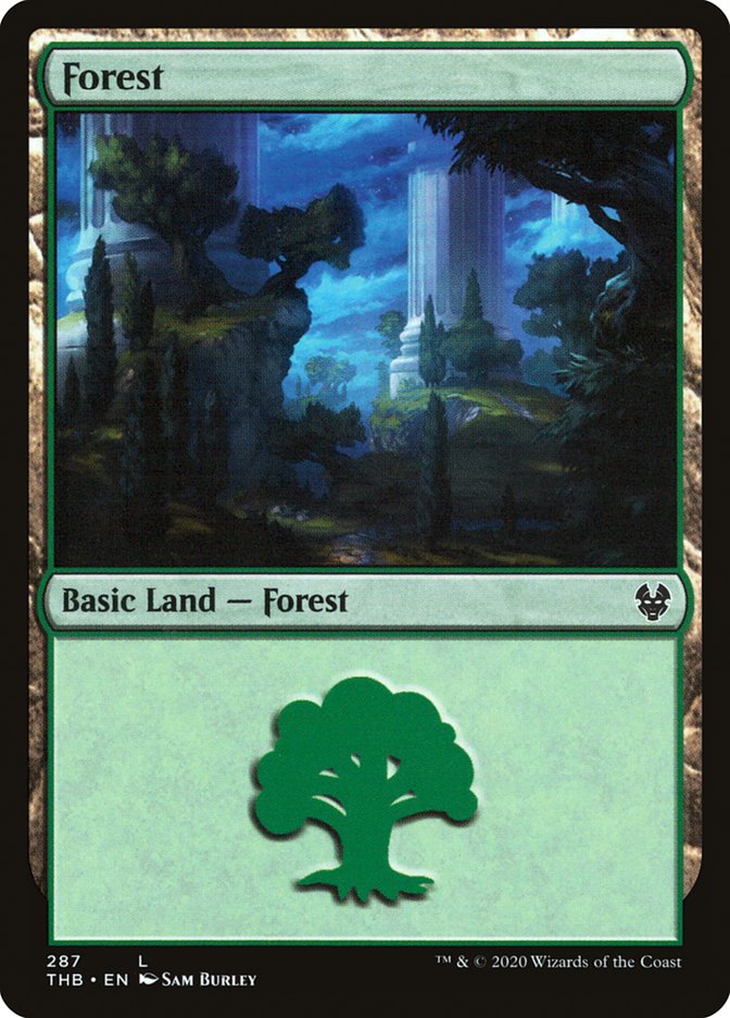 Forest (287) [Theros Beyond Death] MTG Single Magic: The Gathering    | Red Claw Gaming