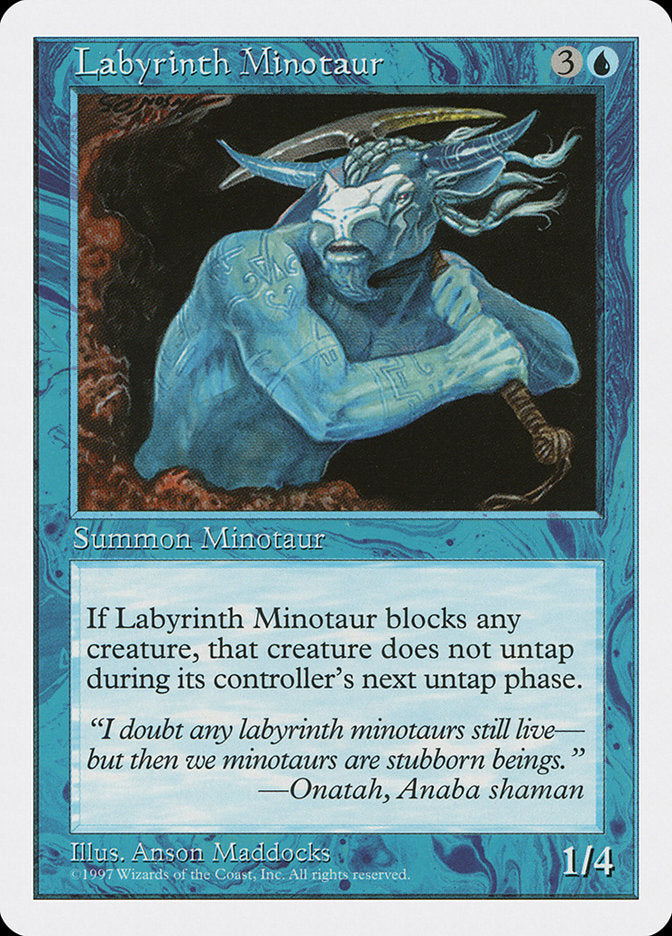 Labyrinth Minotaur [Fifth Edition] MTG Single Magic: The Gathering    | Red Claw Gaming