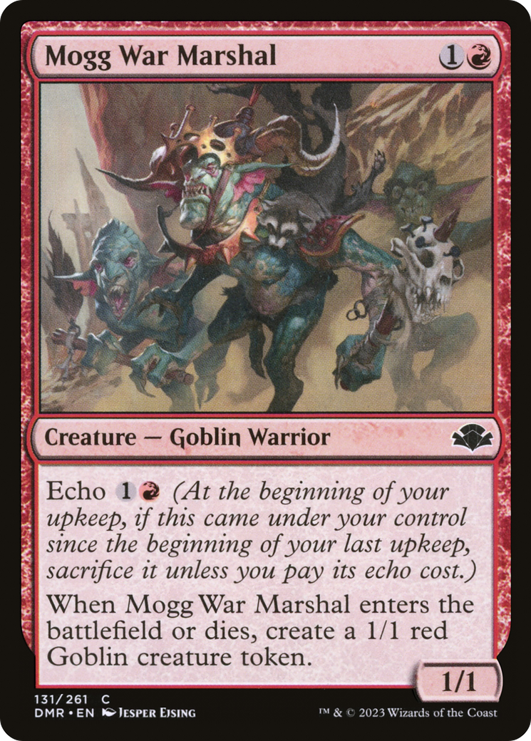 Mogg War Marshal [Dominaria Remastered] MTG Single Magic: The Gathering    | Red Claw Gaming