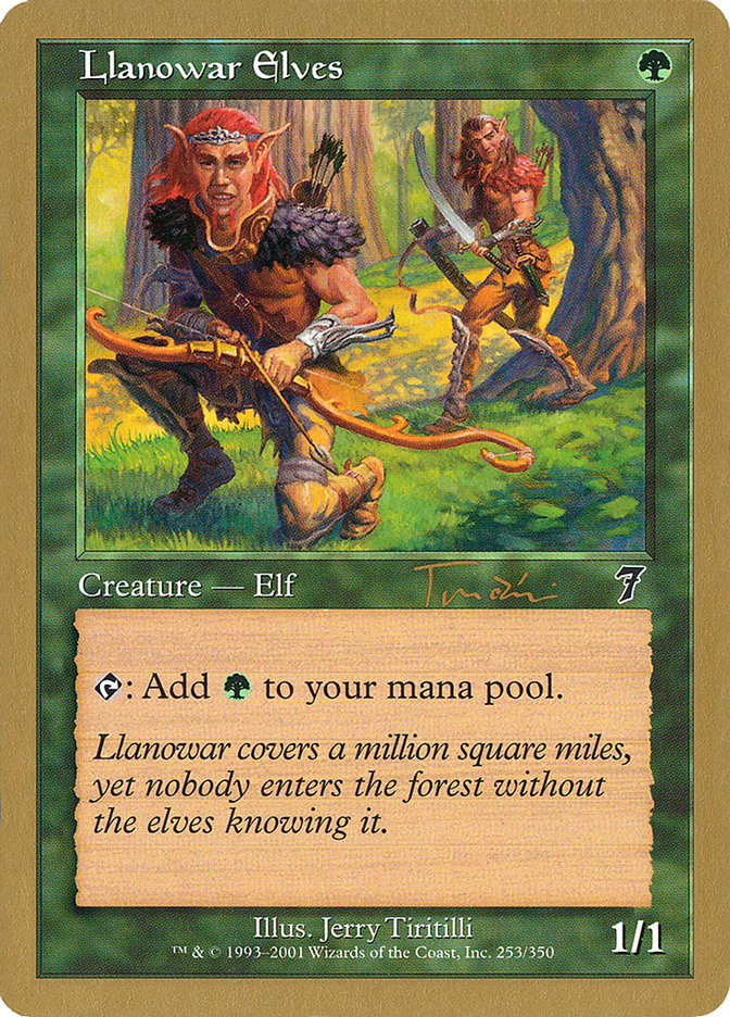 Llanowar Elves (Jan Tomcani) [World Championship Decks 2001] MTG Single Magic: The Gathering    | Red Claw Gaming