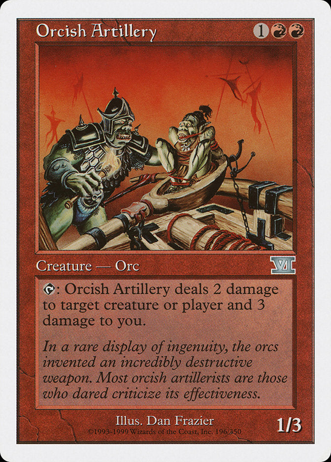 Orcish Artillery [Classic Sixth Edition] MTG Single Magic: The Gathering    | Red Claw Gaming