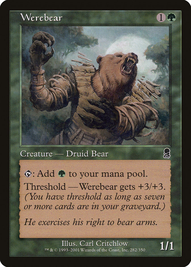 Werebear [Odyssey] MTG Single Magic: The Gathering    | Red Claw Gaming