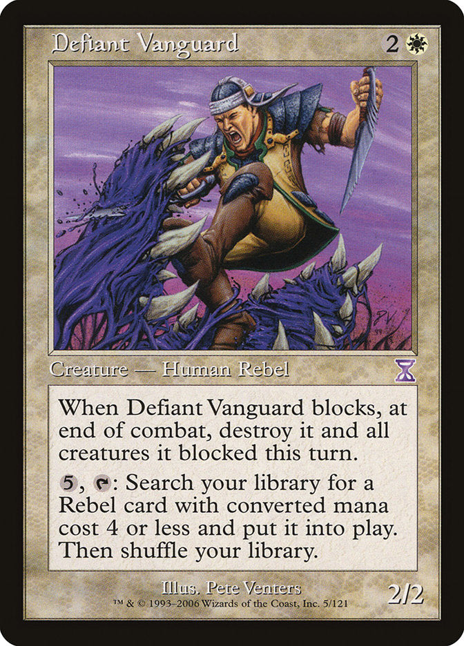 Defiant Vanguard [Time Spiral Timeshifted] MTG Single Magic: The Gathering    | Red Claw Gaming