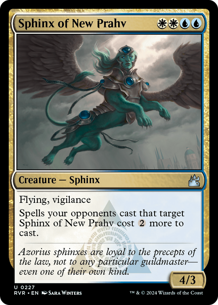 Sphinx of New Prahv [Ravnica Remastered] MTG Single Magic: The Gathering    | Red Claw Gaming
