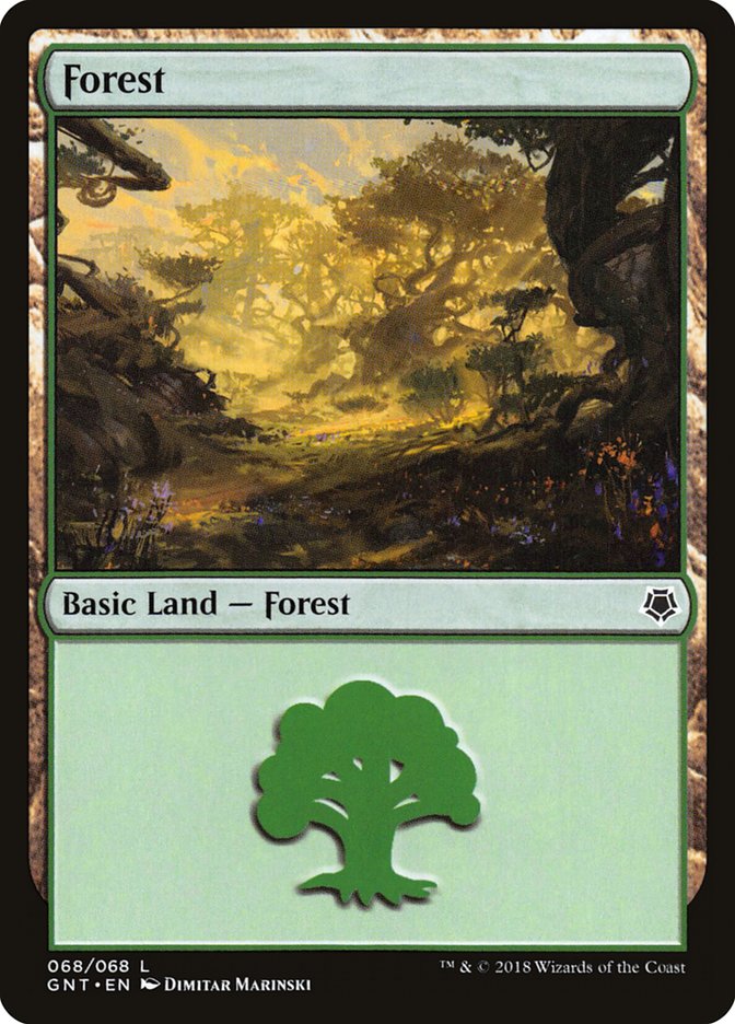 Forest (68) [Game Night 2018] MTG Single Magic: The Gathering    | Red Claw Gaming