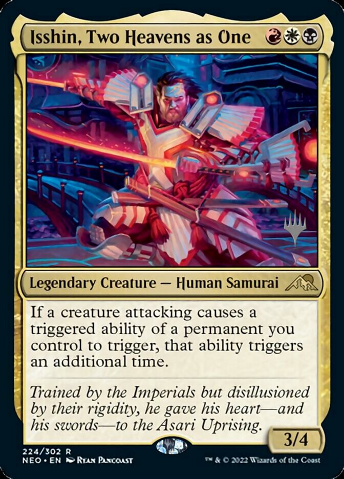 Isshin, Two Heavens as One (Promo Pack) [Kamigawa: Neon Dynasty Promos] MTG Single Magic: The Gathering    | Red Claw Gaming