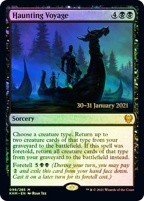 Haunting Voyage [Kaldheim Prerelease Promos] MTG Single Magic: The Gathering    | Red Claw Gaming