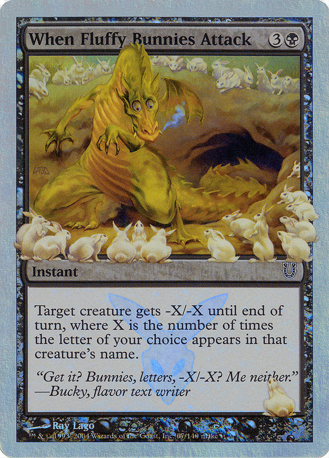 When Fluffy Bunnies Attack (Alternate Foil) [Unhinged] MTG Single Magic: The Gathering    | Red Claw Gaming