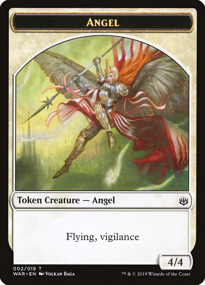 Angel Token [War of the Spark Tokens] MTG Single Magic: The Gathering    | Red Claw Gaming