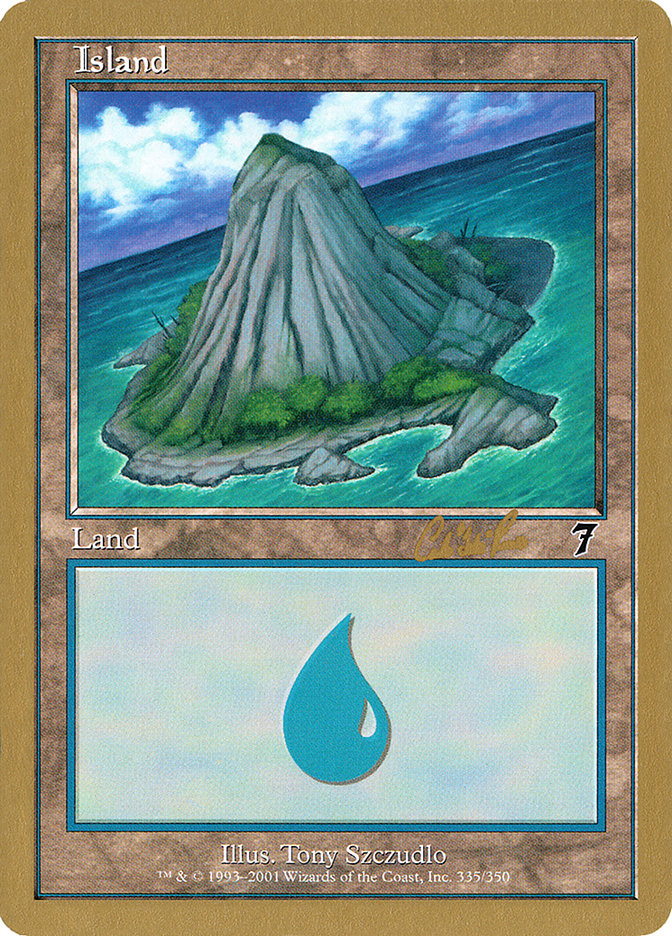 Island (cr335b) (Carlos Romao) [World Championship Decks 2002] MTG Single Magic: The Gathering    | Red Claw Gaming