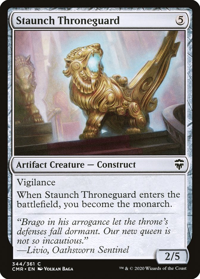 Staunch Throneguard [Commander Legends] MTG Single Magic: The Gathering    | Red Claw Gaming