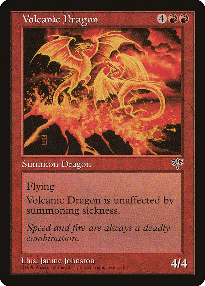 Volcanic Dragon [Mirage] MTG Single Magic: The Gathering    | Red Claw Gaming