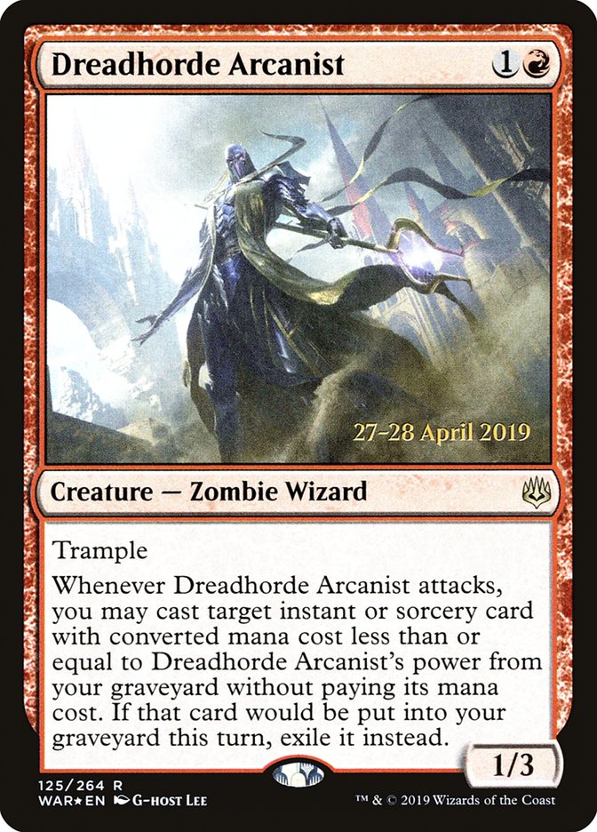 Dreadhorde Arcanist [War of the Spark Prerelease Promos] MTG Single Magic: The Gathering    | Red Claw Gaming