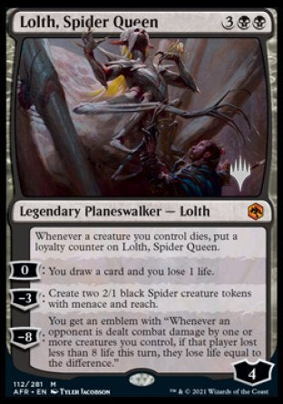 Lolth, Spider Queen (Promo Pack) [Dungeons & Dragons: Adventures in the Forgotten Realms Promos] MTG Single Magic: The Gathering    | Red Claw Gaming