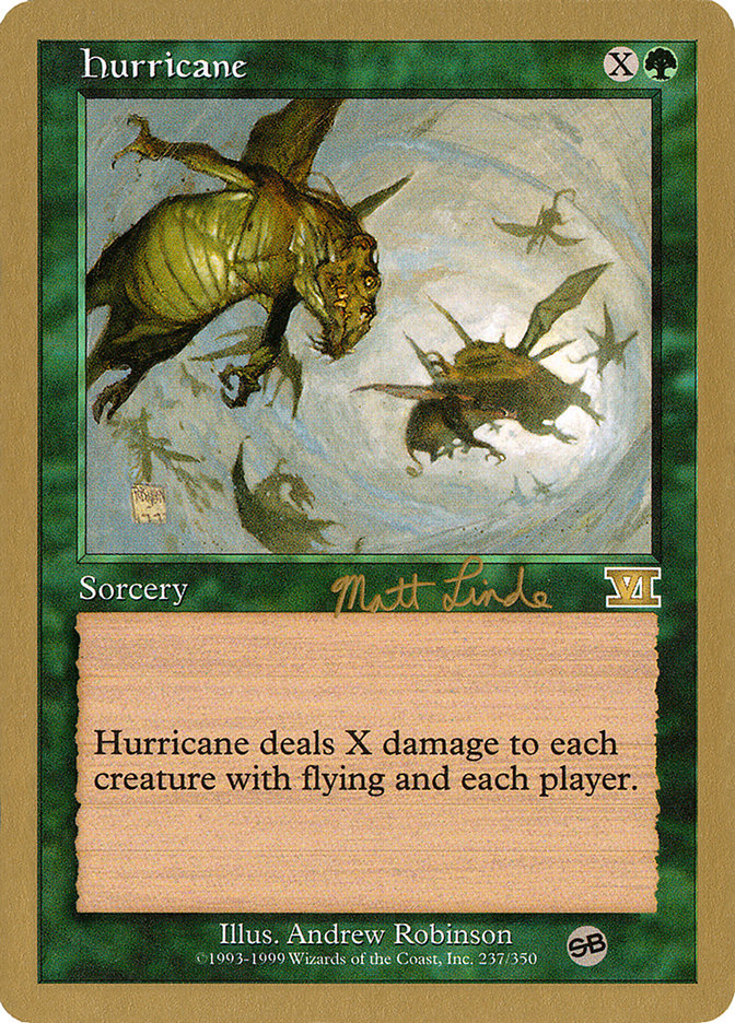 Hurricane (Matt Linde) (SB) [World Championship Decks 1999] MTG Single Magic: The Gathering    | Red Claw Gaming