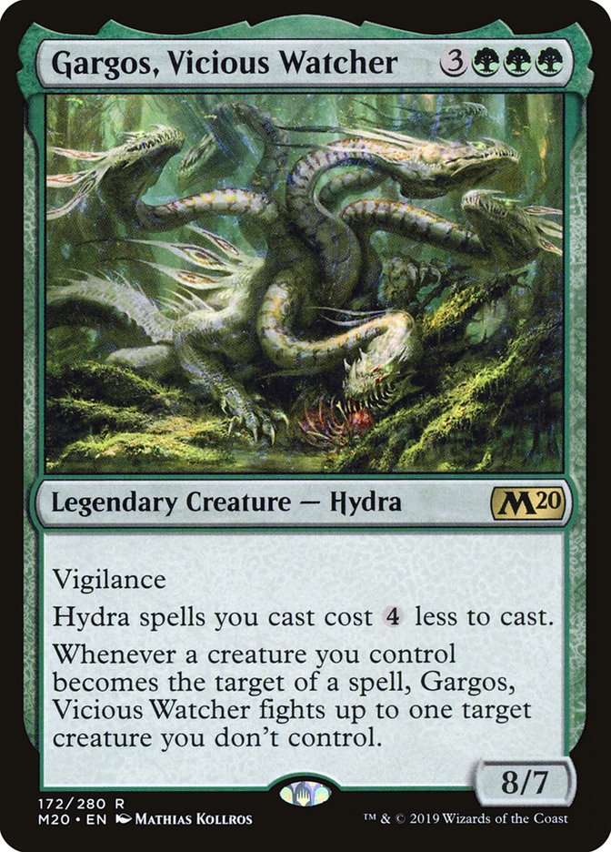 Gargos, Vicious Watcher [Core Set 2020] MTG Single Magic: The Gathering    | Red Claw Gaming