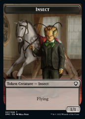 Soldier // Insect Double-Sided Token [Dominaria United Tokens] MTG Single Magic: The Gathering    | Red Claw Gaming