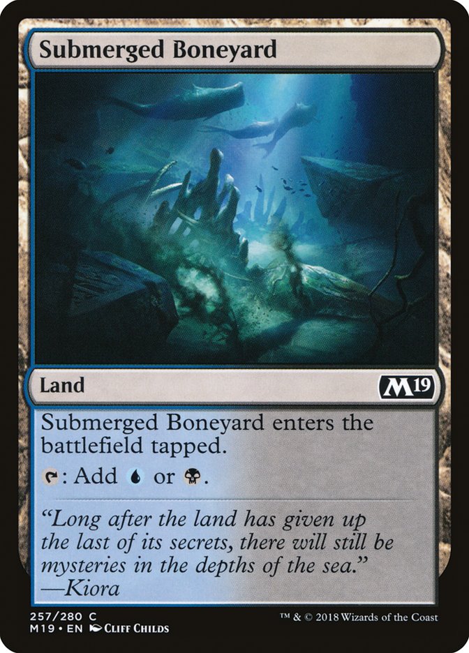 Submerged Boneyard [Core Set 2019] MTG Single Magic: The Gathering    | Red Claw Gaming