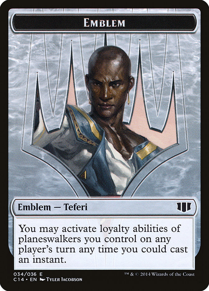 Teferi, Temporal Archmage Emblem // Zombie (011/036) Double-Sided Token [Commander 2014 Tokens] MTG Single Magic: The Gathering    | Red Claw Gaming