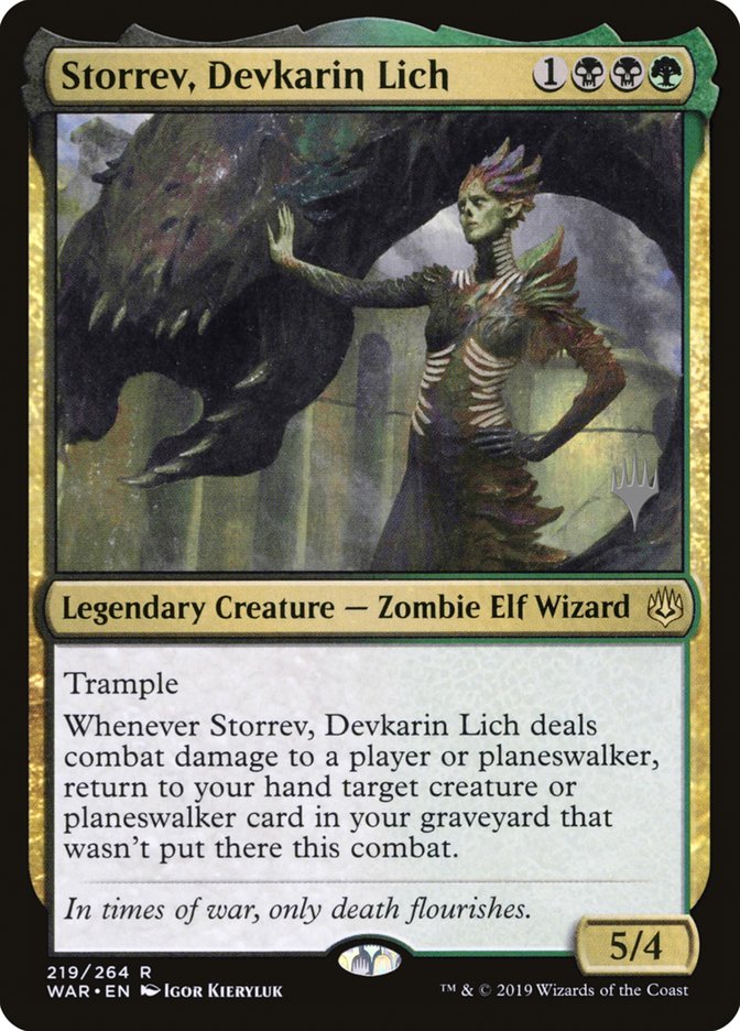 Storrev, Devkarin Lich (Promo Pack) [War of the Spark Promos] MTG Single Magic: The Gathering    | Red Claw Gaming