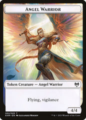 Human Warrior // Angel Warrior Double-Sided Token [Kaldheim Tokens] MTG Single Magic: The Gathering    | Red Claw Gaming