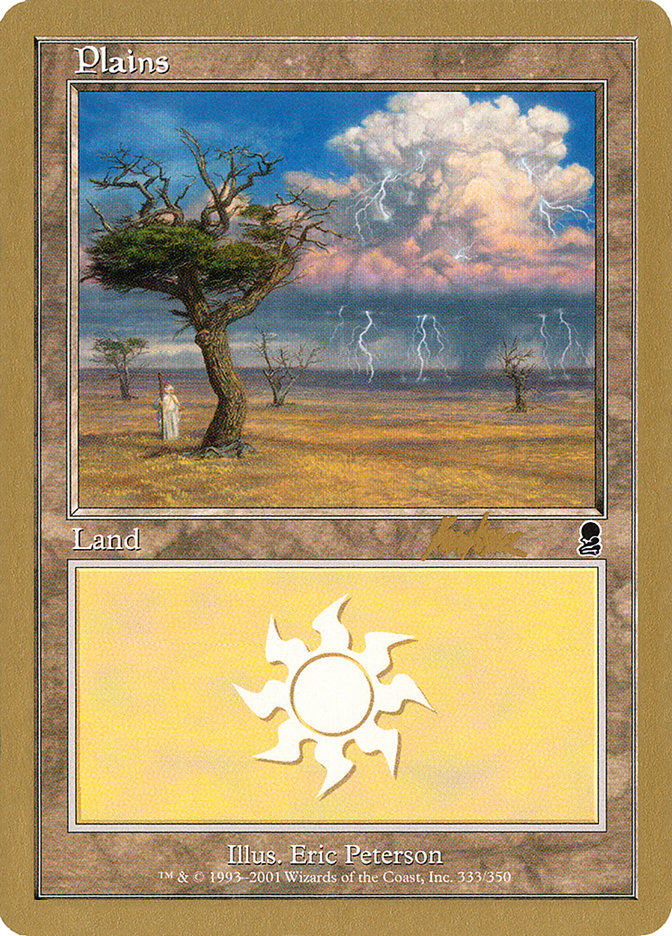 Plains (bk333) (Brian Kibler) [World Championship Decks 2002] MTG Single Magic: The Gathering    | Red Claw Gaming