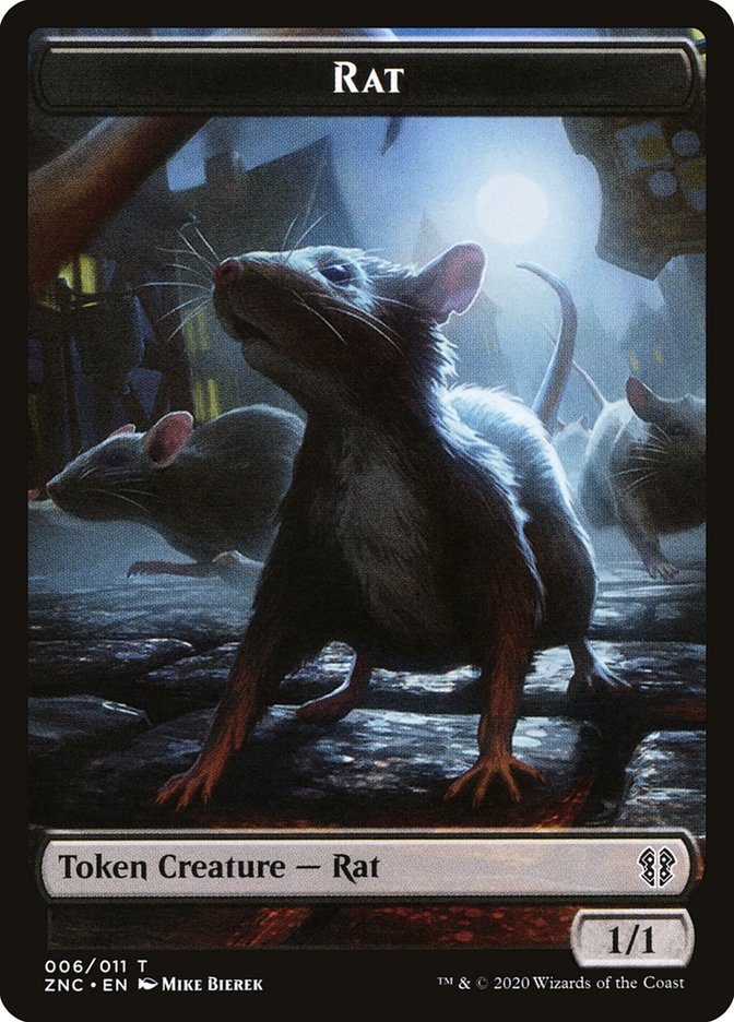 Faerie Rogue // Rat Double-Sided Token [Zendikar Rising Commander Tokens] MTG Single Magic: The Gathering    | Red Claw Gaming