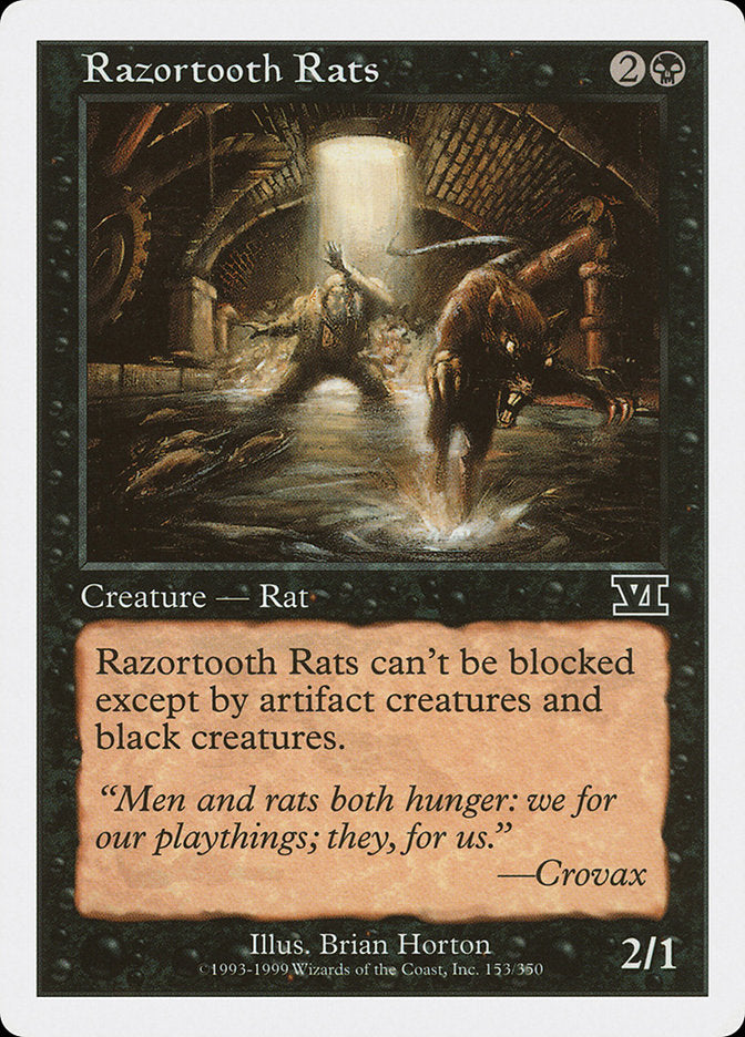 Razortooth Rats [Classic Sixth Edition] MTG Single Magic: The Gathering    | Red Claw Gaming