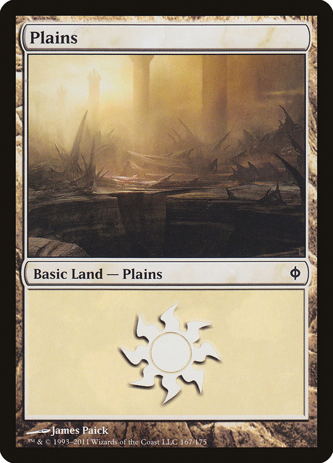 Plains (167) [New Phyrexia] MTG Single Magic: The Gathering    | Red Claw Gaming