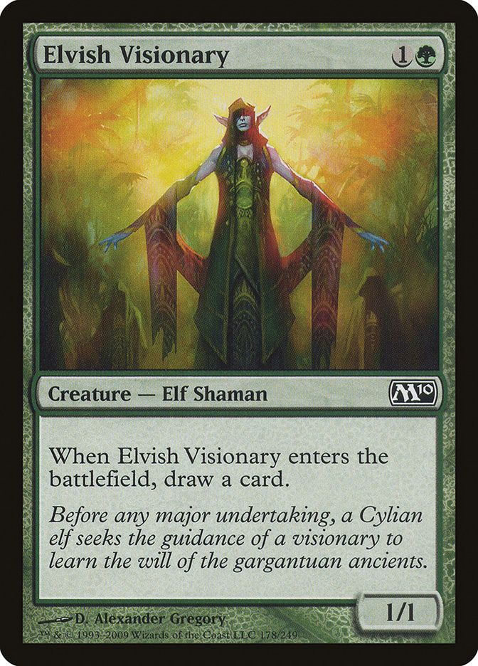 Elvish Visionary [Magic 2010] MTG Single Magic: The Gathering    | Red Claw Gaming