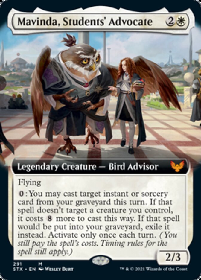 Mavinda, Students' Advocate (Extended Art) [Strixhaven: School of Mages] MTG Single Magic: The Gathering    | Red Claw Gaming