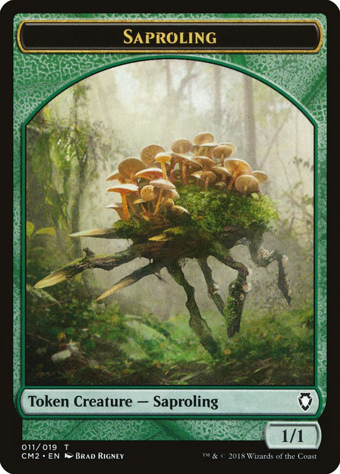 Saproling Token [Commander Anthology Volume II Tokens] MTG Single Magic: The Gathering    | Red Claw Gaming