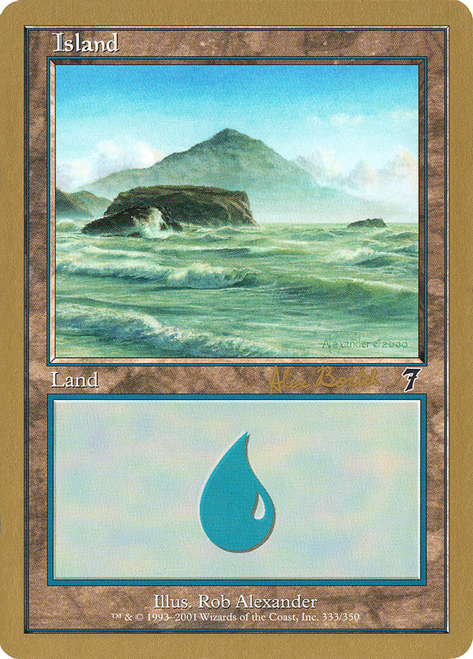 Island (ab333) (Alex Borteh) [World Championship Decks 2001] MTG Single Magic: The Gathering    | Red Claw Gaming