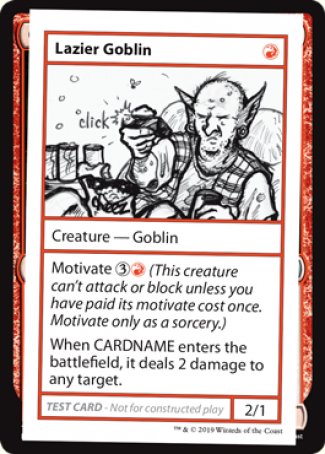 Lazier Goblin (2021 Edition) [Mystery Booster Playtest Cards] MTG Single Magic: The Gathering    | Red Claw Gaming