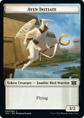 Drake // Aven Initiate Double-Sided Token [Double Masters 2022 Tokens] MTG Single Magic: The Gathering    | Red Claw Gaming