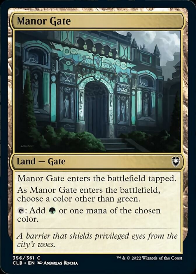 Manor Gate [Commander Legends: Battle for Baldur's Gate] MTG Single Magic: The Gathering    | Red Claw Gaming