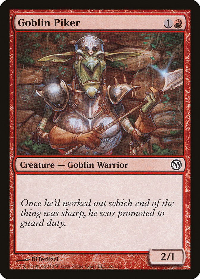 Goblin Piker [Duels of the Planeswalkers] MTG Single Magic: The Gathering    | Red Claw Gaming