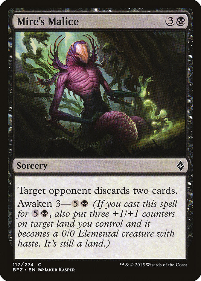 Mire's Malice [Battle for Zendikar] MTG Single Magic: The Gathering    | Red Claw Gaming