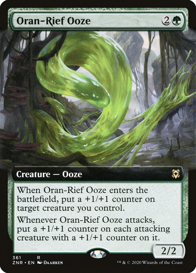 Oran-Rief Ooze (Extended Art) [Zendikar Rising] MTG Single Magic: The Gathering    | Red Claw Gaming