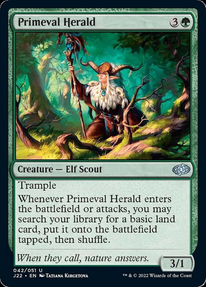 Primeval Herald [Jumpstart 2022] MTG Single Magic: The Gathering    | Red Claw Gaming