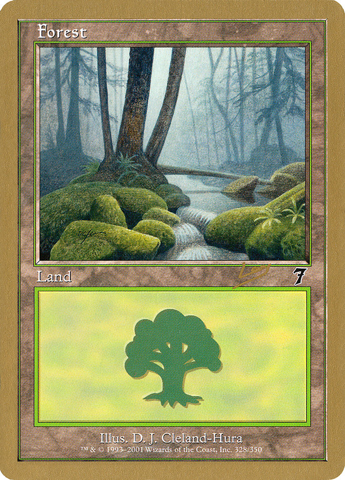 Forest (rl328) (Raphael Levy) [World Championship Decks 2002] MTG Single Magic: The Gathering    | Red Claw Gaming