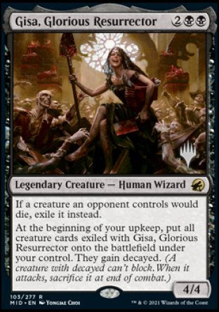 Gisa, Glorious Resurrector (Promo Pack) [Innistrad: Midnight Hunt Promos] MTG Single Magic: The Gathering    | Red Claw Gaming