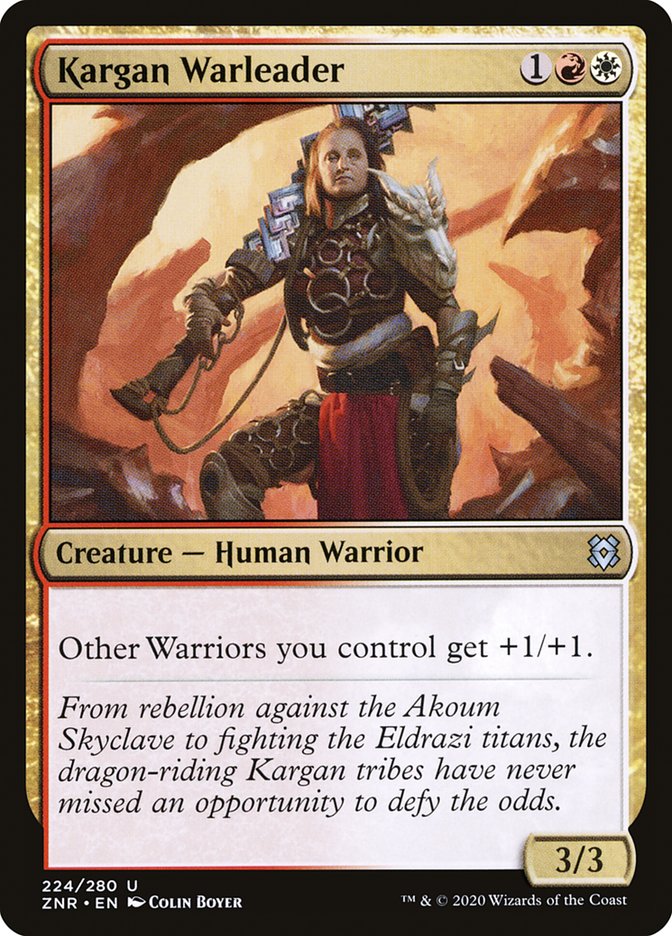 Kargan Warleader [Zendikar Rising] MTG Single Magic: The Gathering    | Red Claw Gaming