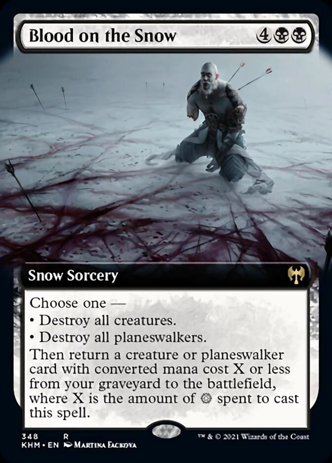 Blood on the Snow (Extended Art) [Kaldheim] MTG Single Magic: The Gathering    | Red Claw Gaming