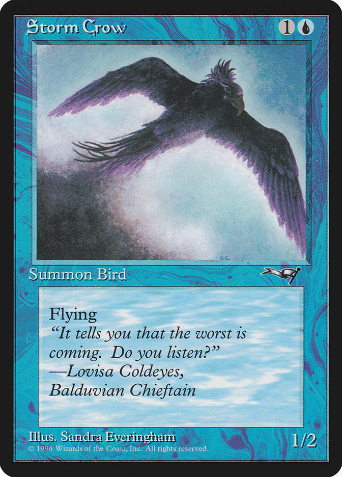 Storm Crow (Looking Ahead) [Alliances] MTG Single Magic: The Gathering    | Red Claw Gaming